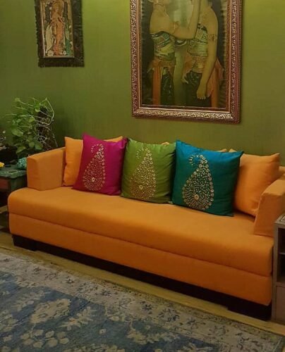 Royal Maroon & Silver Paisley Gota Patti Hand Embroidery photo review