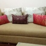 Premium Quality  Royal Purple & Golden Brocade Geometric Design Long Cushion Covers photo review