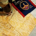 MUGHAL BANARASI Brocade Cushion Covers (White & Golden) photo review