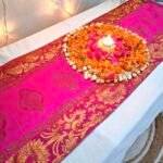 Mughal Banarasi Gardish Block Printed Table Runner - Pink photo review