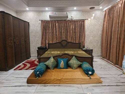 5 Piece Pure Brocade Turquoise Green & Golden Classic MUGHAL BANARASI Design Diwan Set Combo photo review