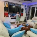 Sky Blue Bageecha Floral Brocade Silk Rectangular Cushion Covers photo review