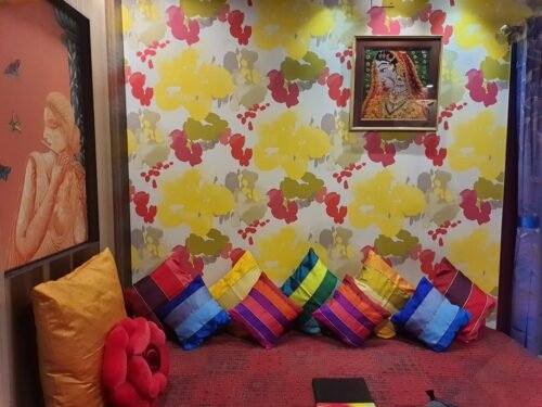 Go Blue 4 Shades of Blue Designer Kattran Cushion Covers photo review