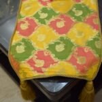 Khin-Khwabeeda Brocade Table Runner (Green, Yellow, Coral) photo review