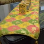 Khin-Khwabeeda Brocade Table Runner (Green, Yellow, Coral) photo review
