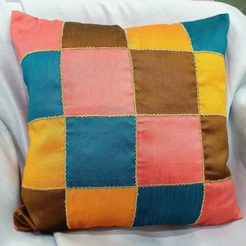 Rangrez Silk 4 Shades of Designer Multicolor Cushion Covers photo review