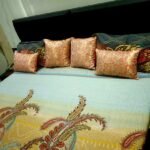 Coral Bageecha Floral Brocade Silk Cushion Covers photo review