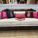 Wine & Golden Paisley Gota Patti Hand Embroidery photo review