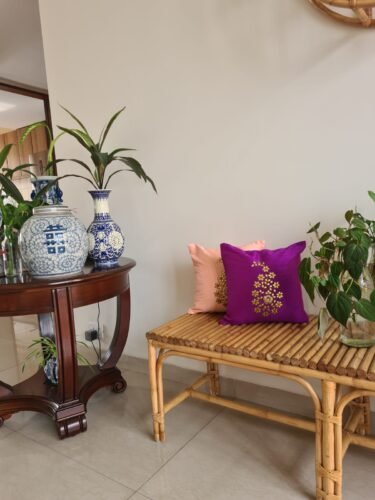 Peach & Golden Paisley Gota Patti Hand Embroidery photo review