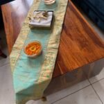 MUGHAL BANARASI Brocade  Cushion Covers (Sage Green & Golden) photo review