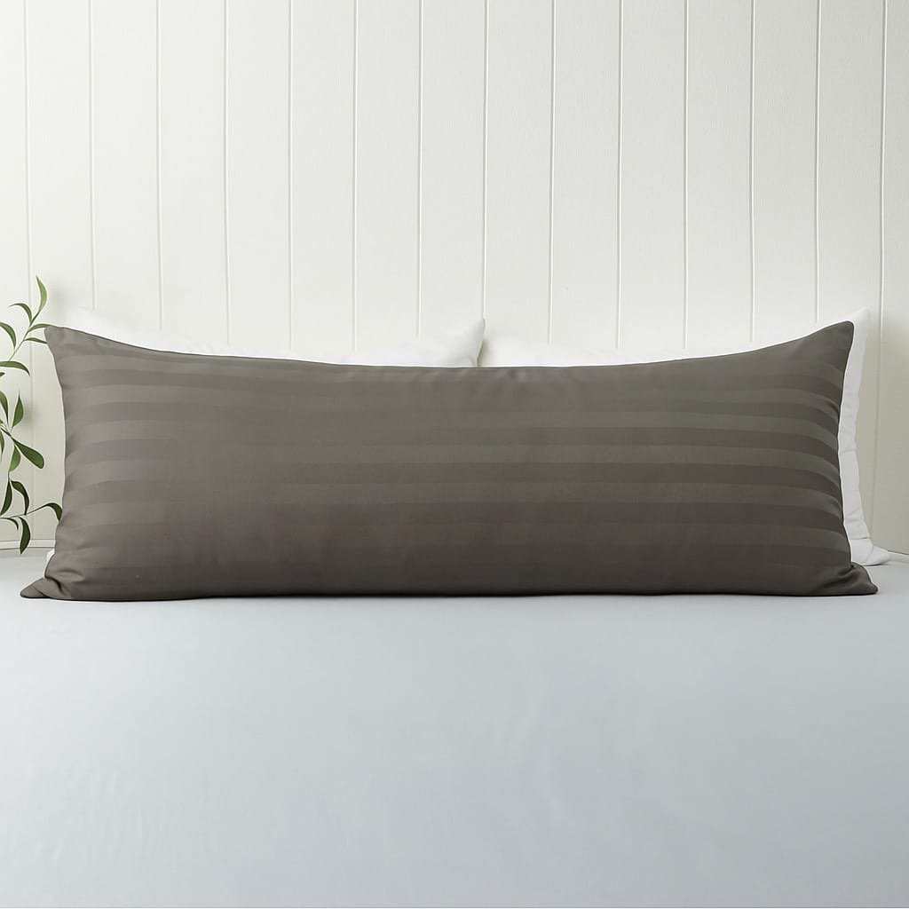 Dark Grey Premium Quality Extra Long Body Rectangular Cotton Pillow Cover