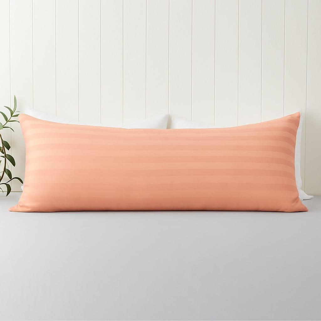 Peach Premium Quality Extra Long Body Rectangular Cotton Pillow Cover