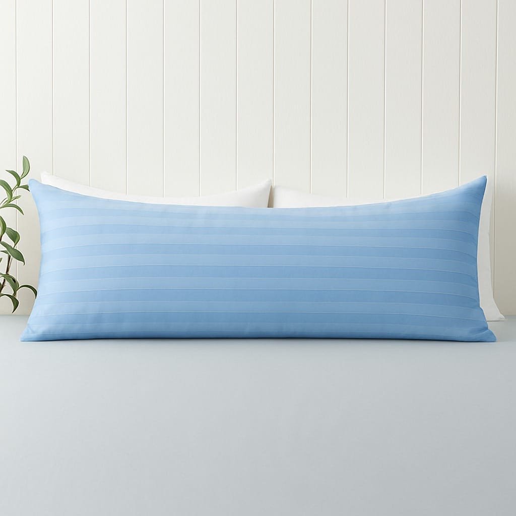 Sky Blue Premium Quality Extra Long Body Rectangular Cotton Pillow Cover