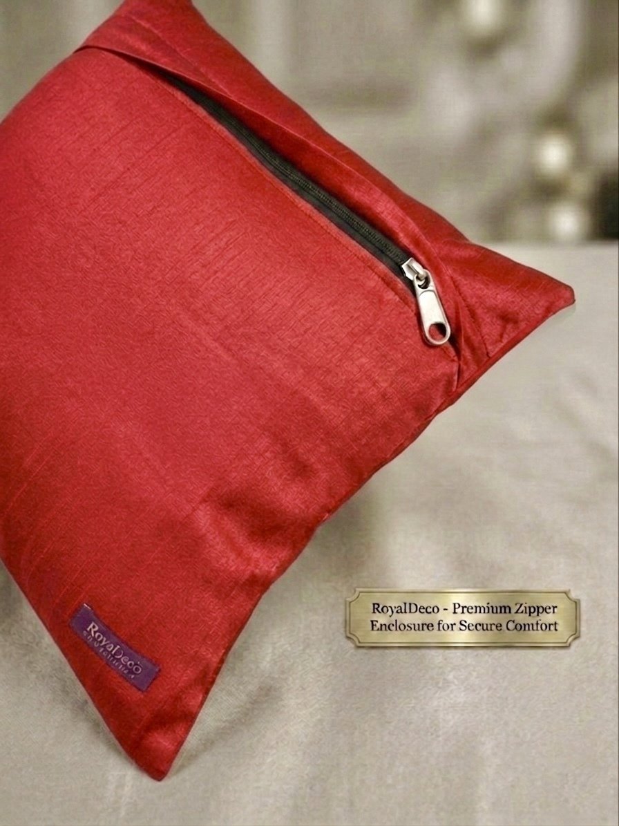 Noor-E-Ambi Red Set of 4 Cushions - Image 8